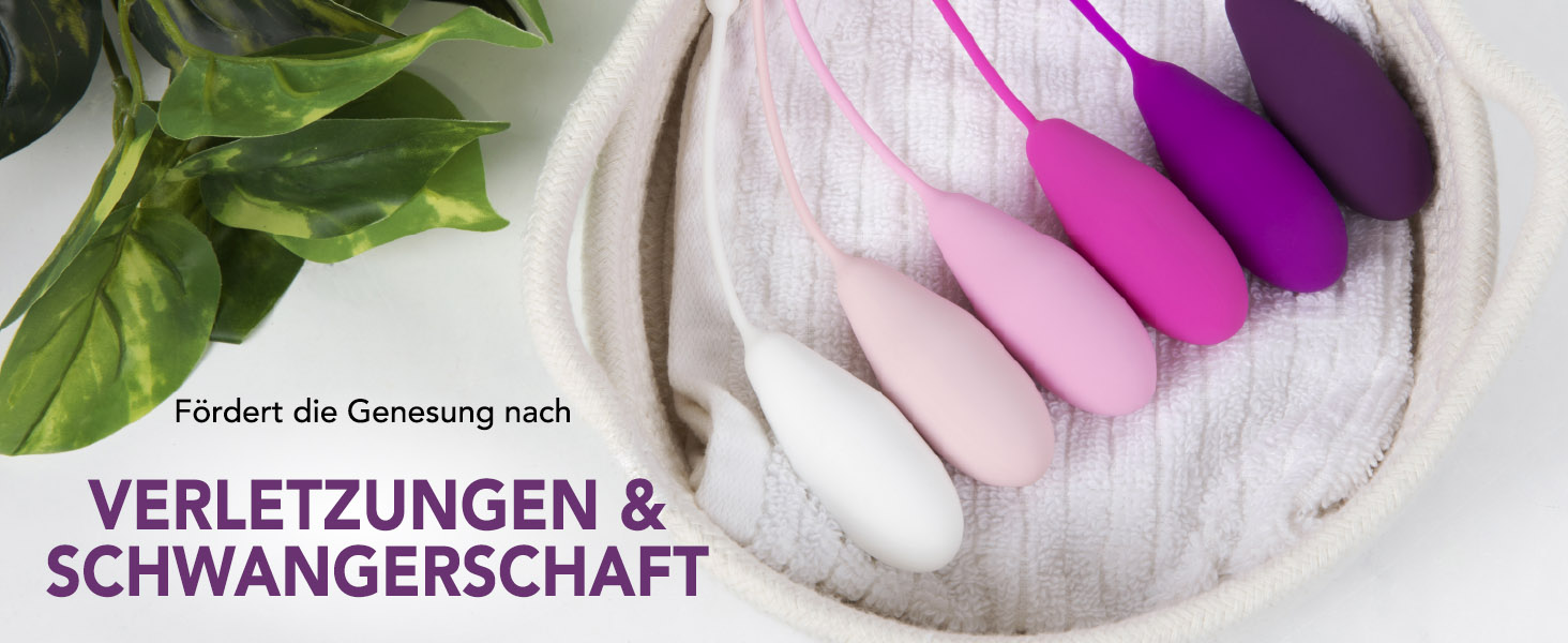 Набір силіконових кегелів для вправ Кегеля - 6 шт. для контролю сечовипускання та зміцнення тазового дна (для жінок)