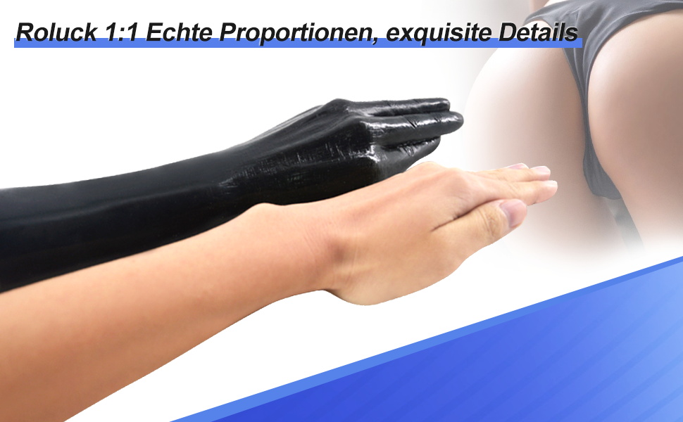 Анальний тренажер Roluck з реалістичним дизайном, 30 см, чорний