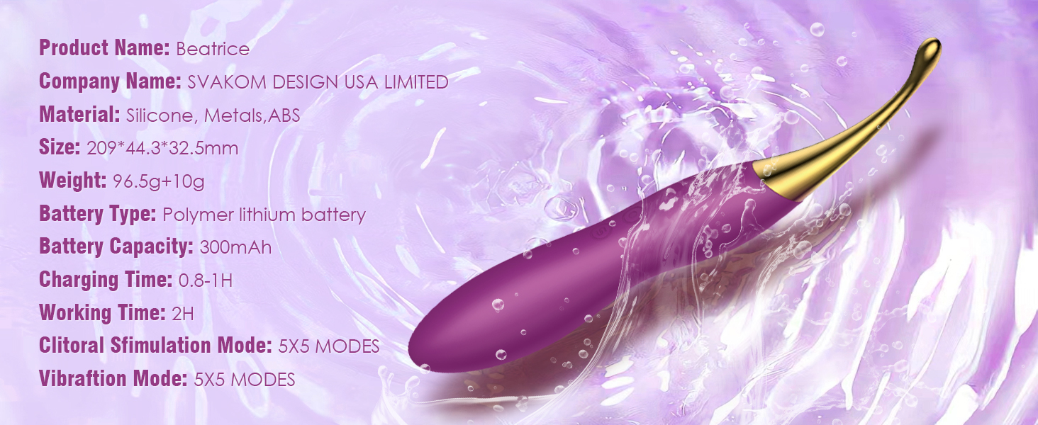 SVAKOM Вібратор для жінок, секс-іграшка з 10 режимами вібрації та 2 насадками, стимулятор клітора, преміум-якість