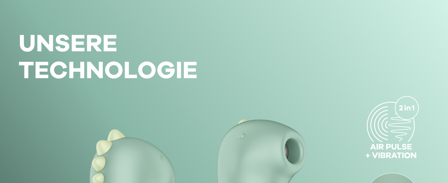 Satisfyer Din-OOOH: вібратор з ефектом тиску та 2 моторами | Кліторальний стимулятор у формі динозавра | Водостійкий (IPX7) | Силіконовий секс-іграшка для жінок