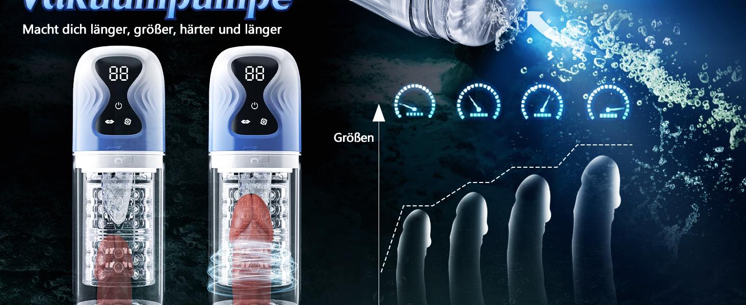 Електричний мастурбатор для чоловіків з 7 режимами ротації, 7 режимами всмоктування та імітацією лизання. Іграшка для чоловіків, секс-іграшка, blowjob, чоловічий мастурбатор.