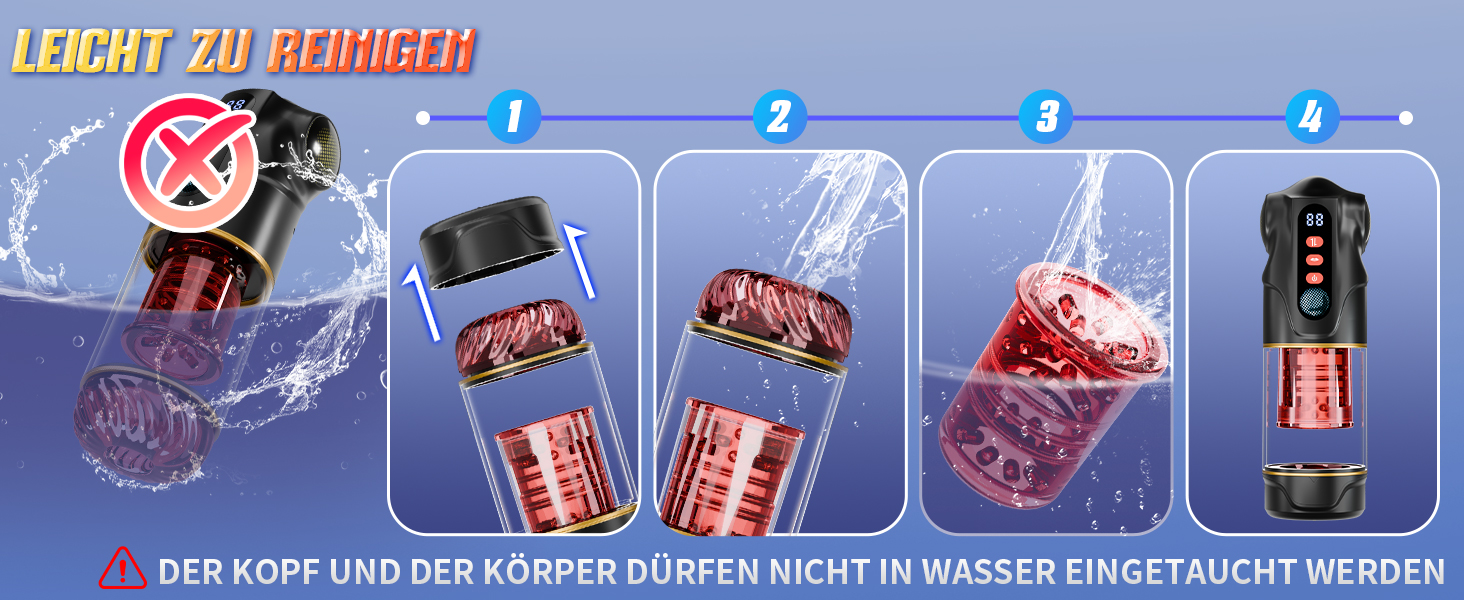 Іграшка для чоловіків 3-в-1 з LCD-дисплеєм: мастурбатор з телескопічною функцією, ротацією та насосом