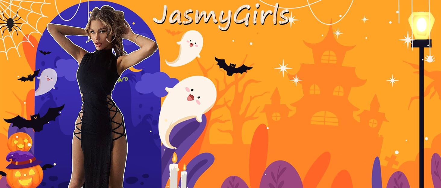 Костюм для косплею JasmyGirls: Костюм черниці, дівочий набір, чорне довге плаття з розрізом, для Хелловіну, ролеві ігри, розмір XS-M