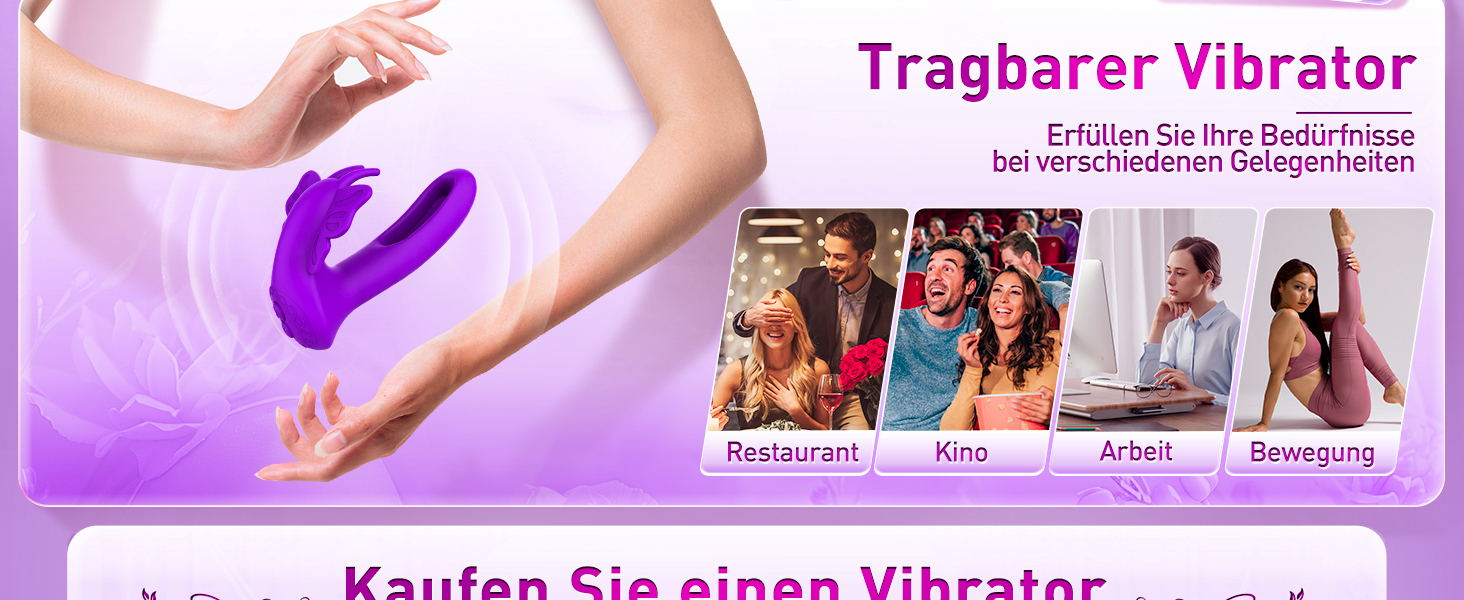 Вібратор для жінок з 9 режимів вібрації та пультом дистанційного керування, стимулятор клітора, фіолетовий