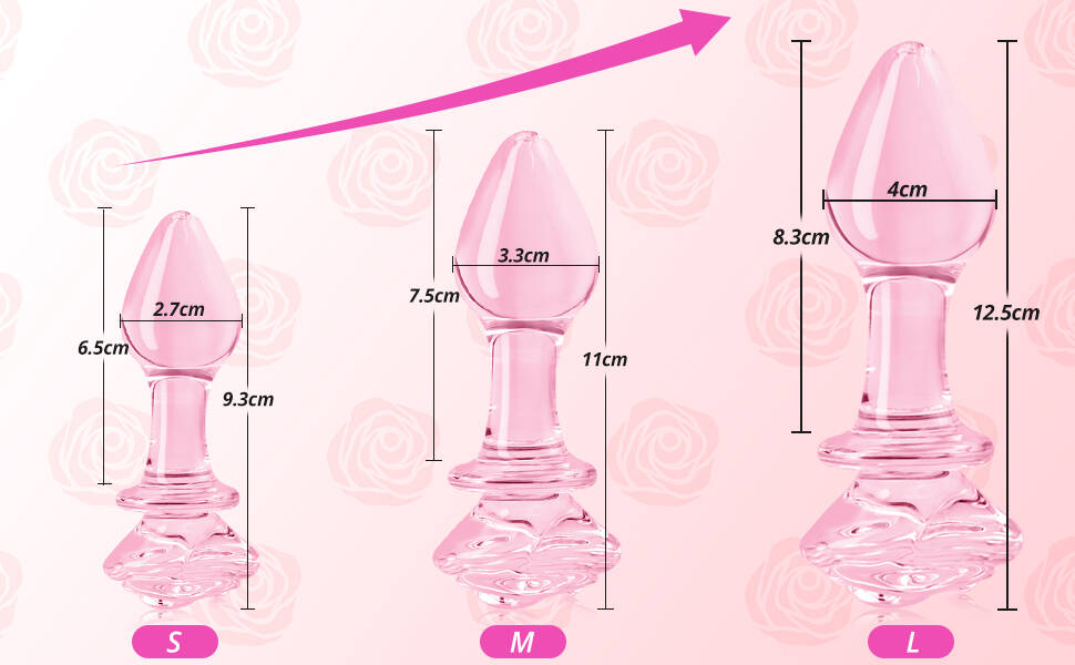 Анальні пробки FLYTAGLE 3 шт. (великий, середній, малий) зі скла для стимуляції простати, BDSM, дорослі іграшки для чоловіків, жінок, пар