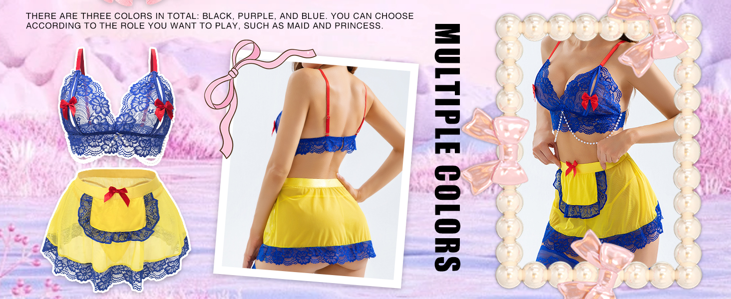 Жіноча спідня білизна з квітковою мереживом, костюм, сукня-бабочка, подарунок на День святого Валентина, темно-синій, розмір M