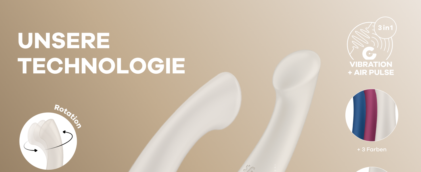 Вібратор для жіночих статевих органів Satisfyer Spinning G-Spot 1, білий | 16,5 см | 12 вібрацій та 5 програм обертання | Водонепроникний (IPX7)