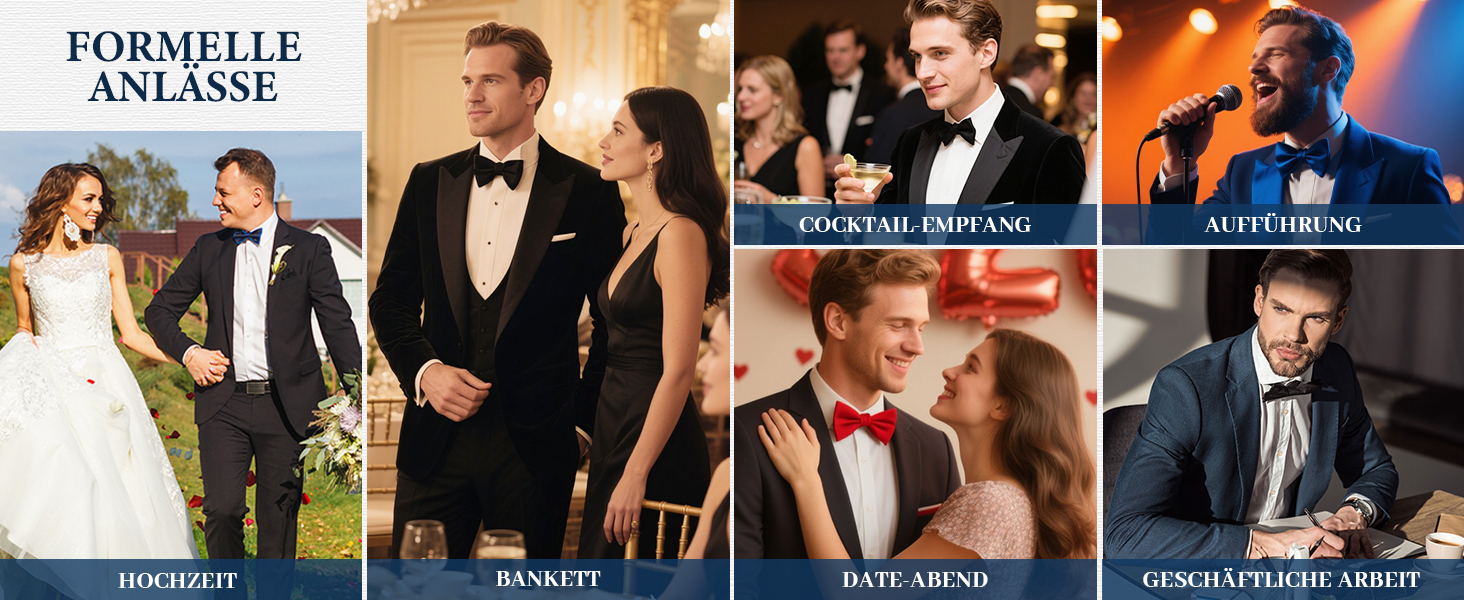 Набір чоловічої метелика та кишенкової хустки HISDERN, регульована однотонна краватка-метелик для весілля та вечірок, коричневий