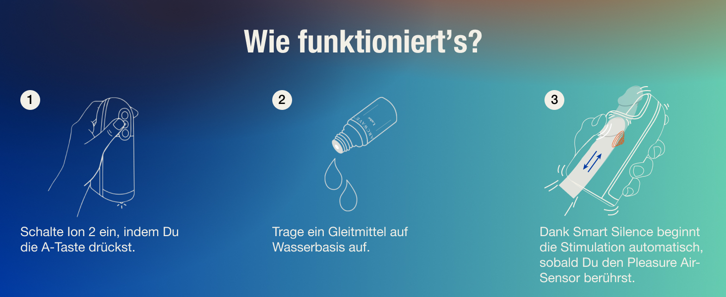 Arcwave Ion 2 - Масажер для чоловіків, повітряний стимулятор | Зручний, водонепроникний | Arcwave