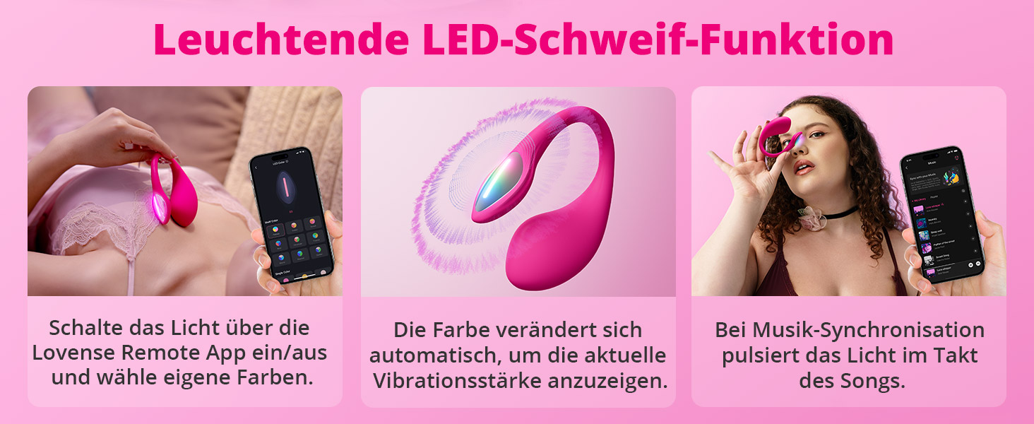 LOVENSE Lush 4.0 - вібратор G-Spot з LED-підсвіткою та пультом дистанційного керування - іграшка для дорослих для жінок та пар