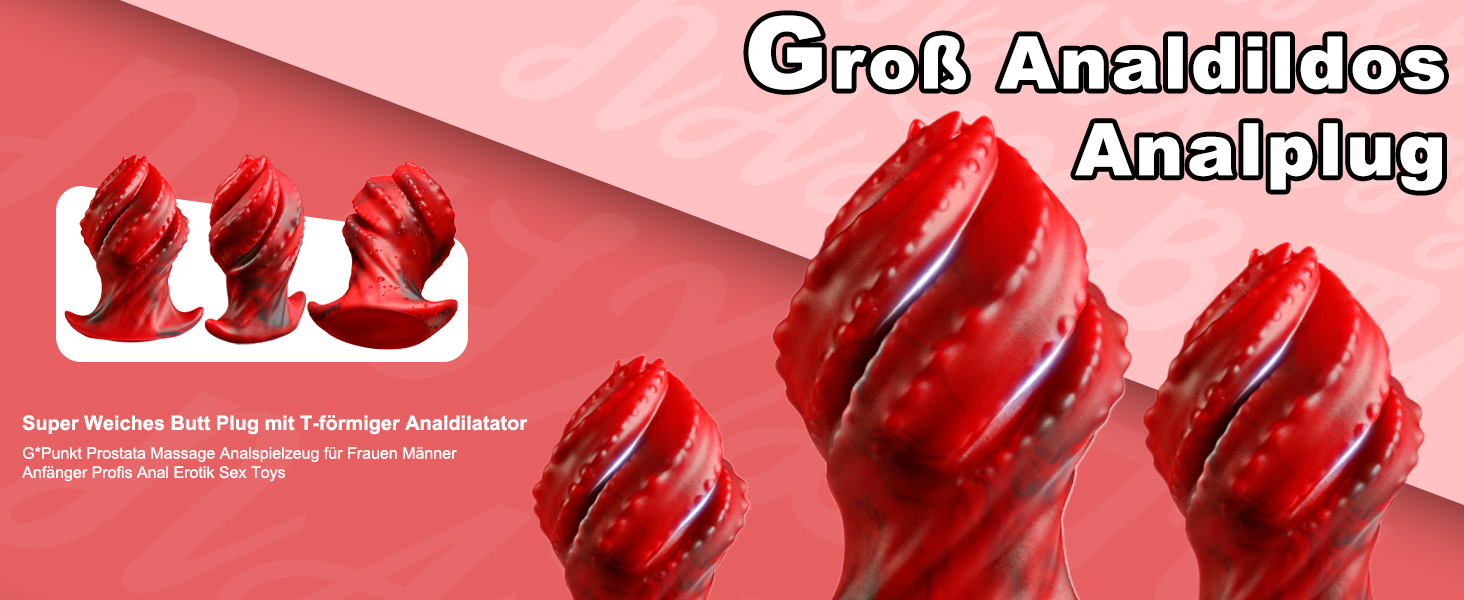 Масажер для тіла з силікону NAIXBTY Pug - для жінок та чоловіків, для масажу G-точки та простати