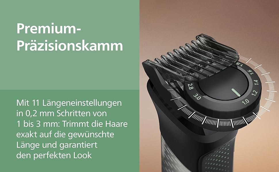 Універсальний тример Philips Multigroom Series 7000 MG7961/15 17-в-1 для обличчя, волосся та тіла, металеві леза, 26 налаштувань довжини (0,5-20 мм)