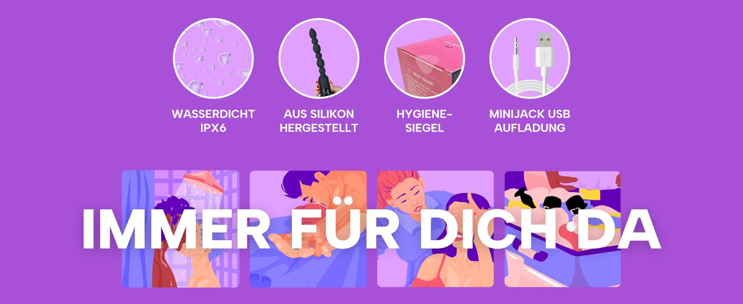 Анальний вібратор MySecretCase Analplug з пультом, 10 режимів, USB-зарядка, для чоловіків та жінок - розширювач для анального задоволення