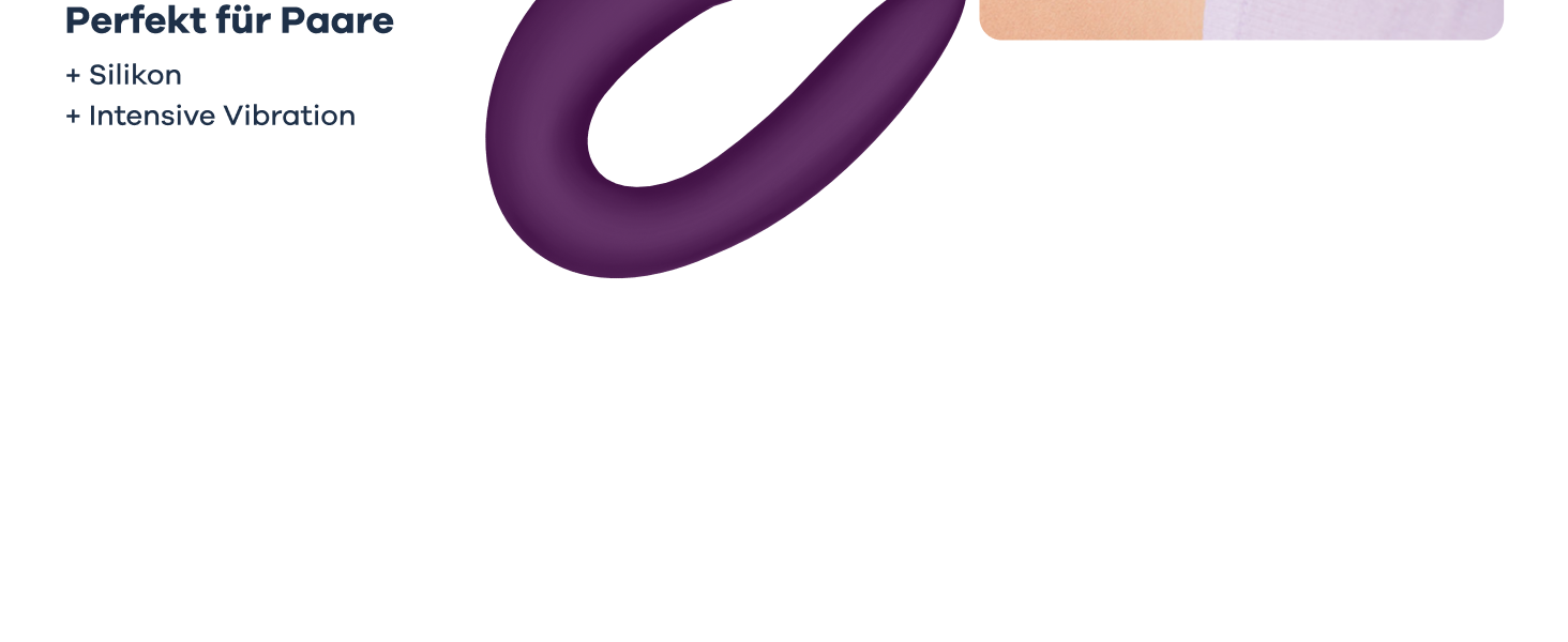 Satisfyer Double Joy Connect App - парний вібратор з керуванням через додаток | 9 см | Інтимні іграшки для пар | Сильні вібрації | Керування через додаток | Фіолетовий колір