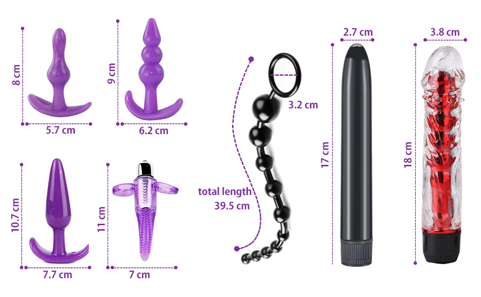 Набір для БДСМ з 26 елементів Qoosea: наручники, мотузки, анальні та бут плагі, для пар