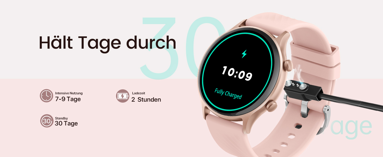 Смарт-годинник WalkerFit для жінок з Bluetooth-дзвінками, 1.39