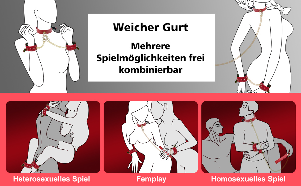 Набір для БДСМ зв'язування: шкіряні наручники, стяжки для ніг, поводок та ошейник. Ідеально для пар, початківців та досвідчених