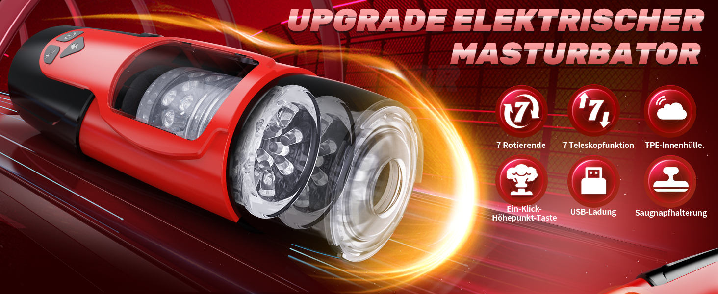 Мастурбатор для чоловіків Honeyexp з 7 режимами, телескопічною функцією та керуванням через додаток