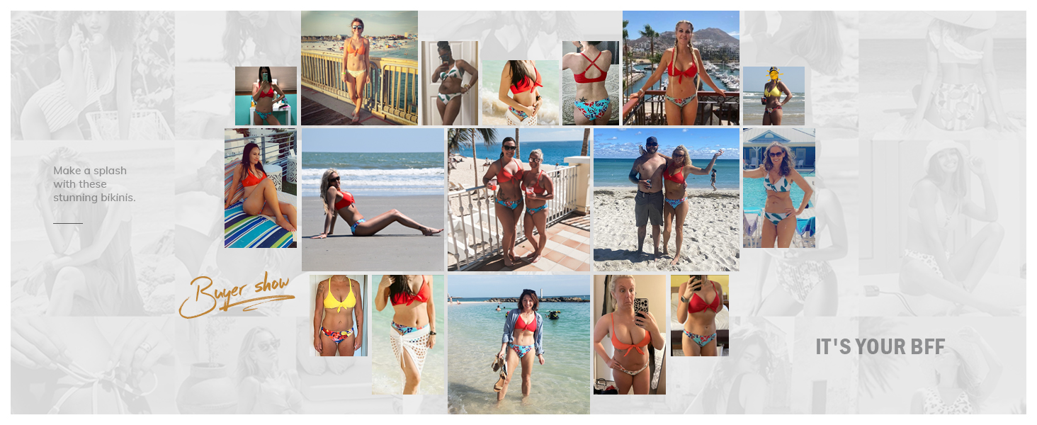 CUPSHE Bikini Set Daen: двочастинний купальник з V-подібним вирізом, зав'язками спереду, низькою талією та перехресними бретелями. Темно-зелений візерунок, розмір XL, колір Hot Pink