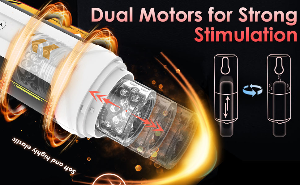 Електричний мастурбатор для чоловіків Sumeber – бездротовий кубок з 7 режимами, телескопічною та ротаційною функцією масажу, текстурована оболонка