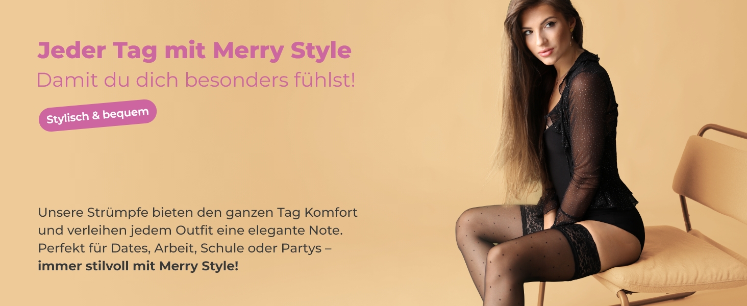 Пояс-стрінг Merry Style 911 S чорного кольору для панчіх