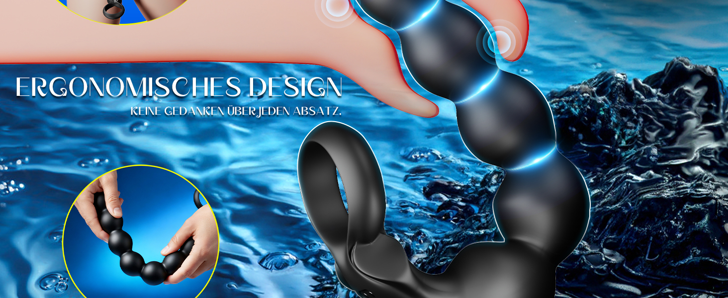 Анальний вібратор для чоловіків та жінок, комплект з 10 режимів вібрації, іграшки для дорослих