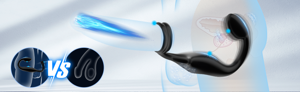 Вироб для пар: кільце для статевого члена з вібрацією, набір секс-іграшок для чоловіків, стимуляція простати, анальний плагін, 10 режимів вібрації