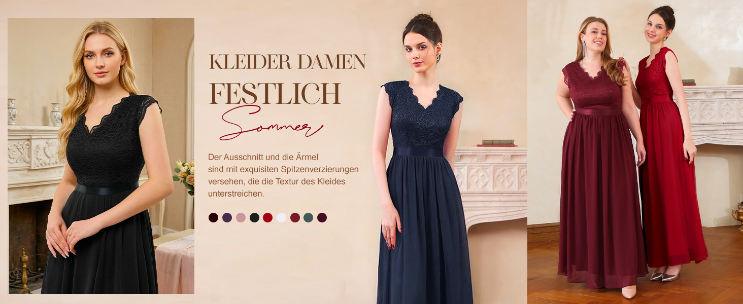Елегантна вечірня сукня Dressystar довга мереживна шифон для весілля та балу з рукавами-крильцями, біла, розмір S