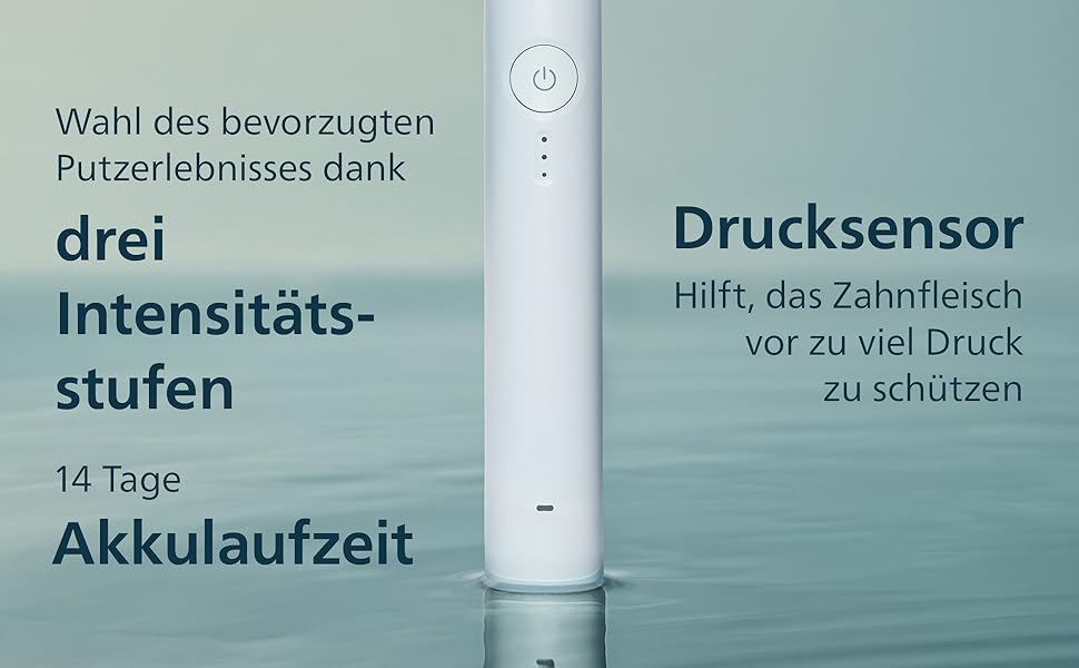 Електрична звукова зубна щітка Philips Sonicare Series 3100 з датчиком тиску та таймером, біла, HX4033/21