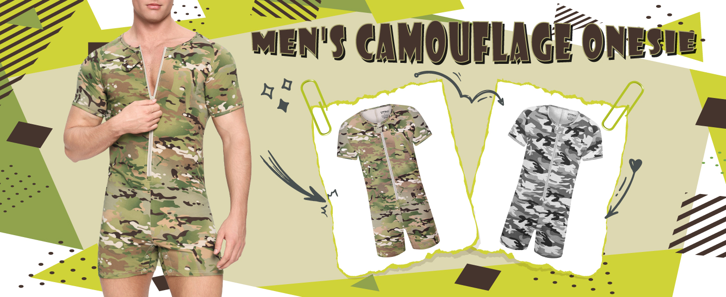 Чоловічий боді-піжама Landofgenie з короткими рукавами, металевий ефект, блакитний колір, розмір M