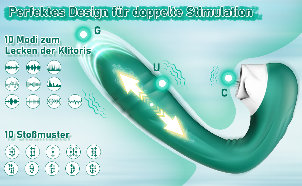 Вібратор для жінок G-Punkt з функцією імпульсу та режимами виділення, водонепроникний вібратор з силікону для клітора, G-Dildo для дорослих