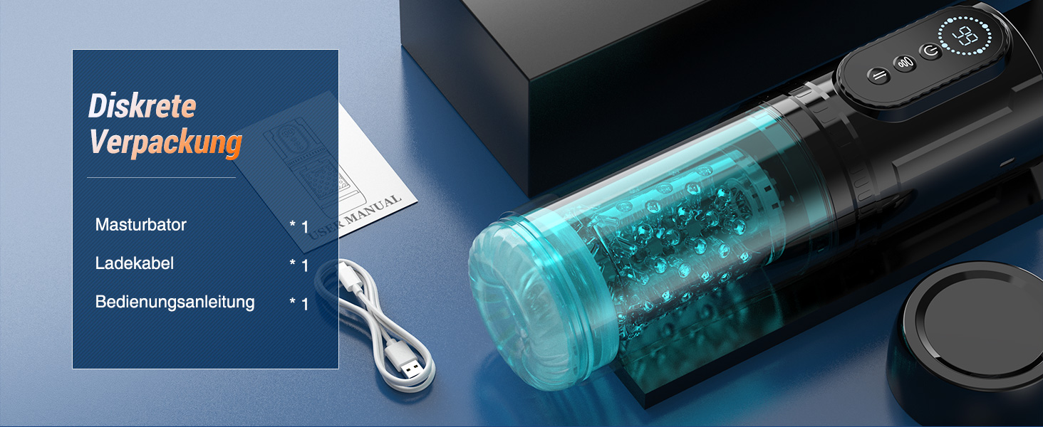 Мастурбатор для чоловіків Pangpangmi з 9 режимами, телескопічною функцією та ротацією - сексуальна іграшка для чоловіків