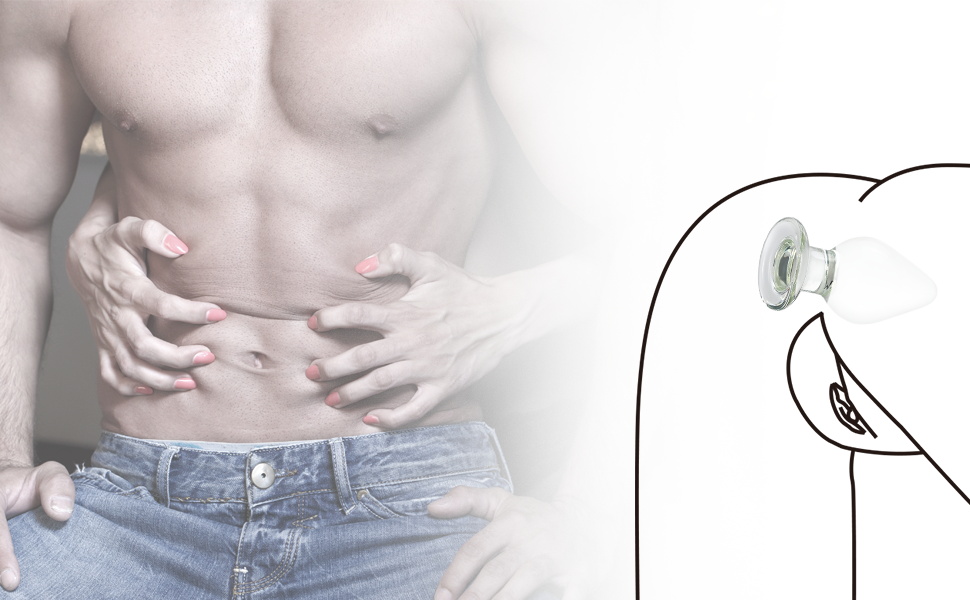 Анальний плагін SXOVO Glas, 7,34 см, анальний розширювач, секс-іграшка, дилдо для чоловіків та жінок, прозорий колір