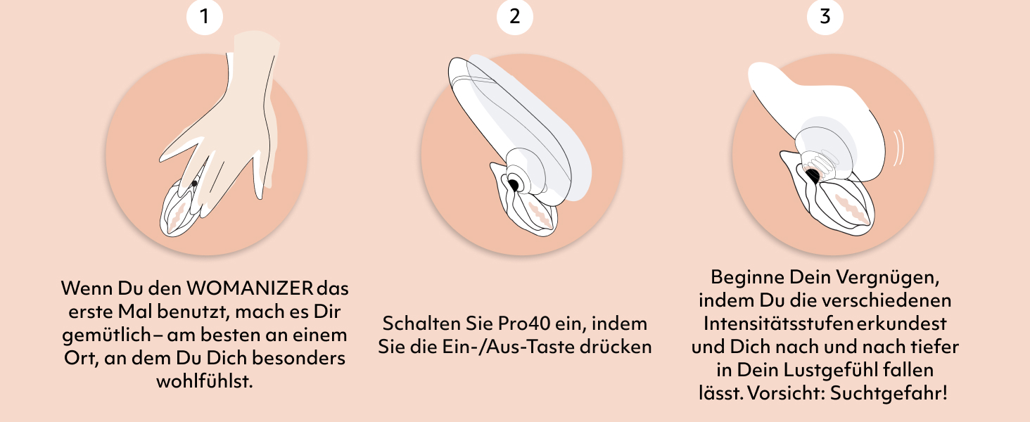 Womanizer Pro 40 - вібратор для клітора: 6 рівнів інтенсивності, тихий, водонепроникний, magenta/срібло
