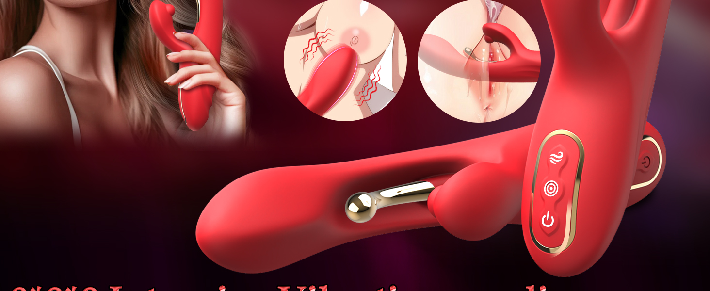 Вібратор Rabbit Sexspielzeug для жінок: стимуляція G-точки, клітора, Dildo. 9 режимів вібрації, стимулятор для дорослих.