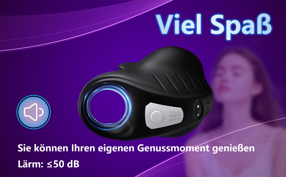 Вібраційний кільце для пеніса Buntune 2-в-1 з пультом дистанційного керування - 9 режимів, масажер для чоловіків