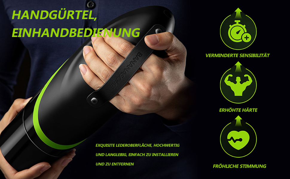 Електричний мастурбатор для чоловіків - бездротовий стакан з 10 режимами, телескопічною функцією та нагрівом 42°C