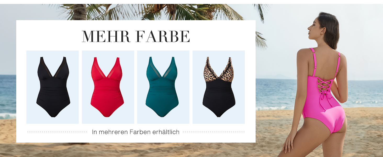 Зелений купальник жіночий DOULAFASS V-подібний виріз, мереживо, корегуючий, без спинки, пляжний, XL, темно-коричневий