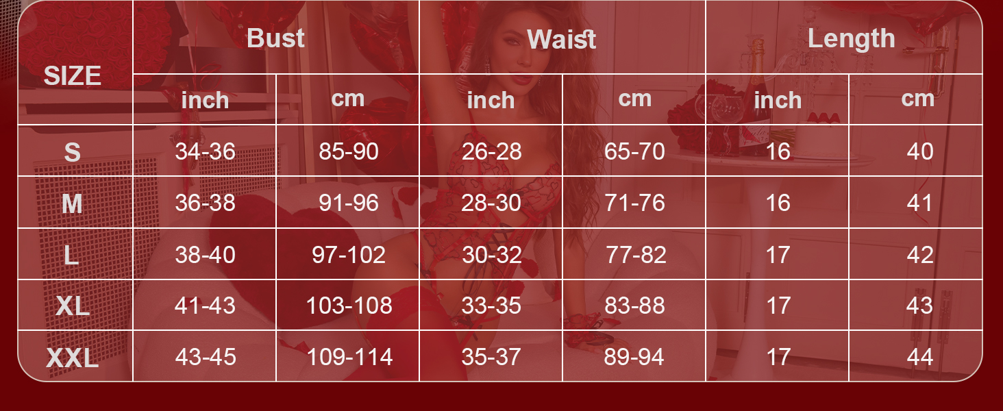 Комплект спідньої білизни RSLOVE для жінок: мереживний комплект Babydoll - сексуальний 4-частинний комплект з стрінг-стрічкою, нічна сорочка, багатокольоровий, серцевий дизайн, білий