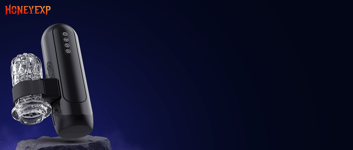 Електричний мастурбатор для чоловіків Honeyexp з 6 телескопічними функціями та 5 швидкостями, 10 вібрацій