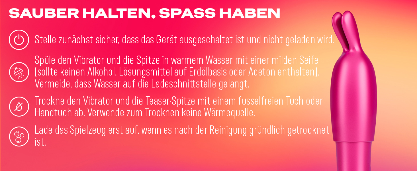 Вібратор Durex Tease & Vibe 2-в-1 з тезером - секс-іграшка для жінок, чоловіків та пар, 7 режимів вібрації, USB-зарядка, водонепроникний