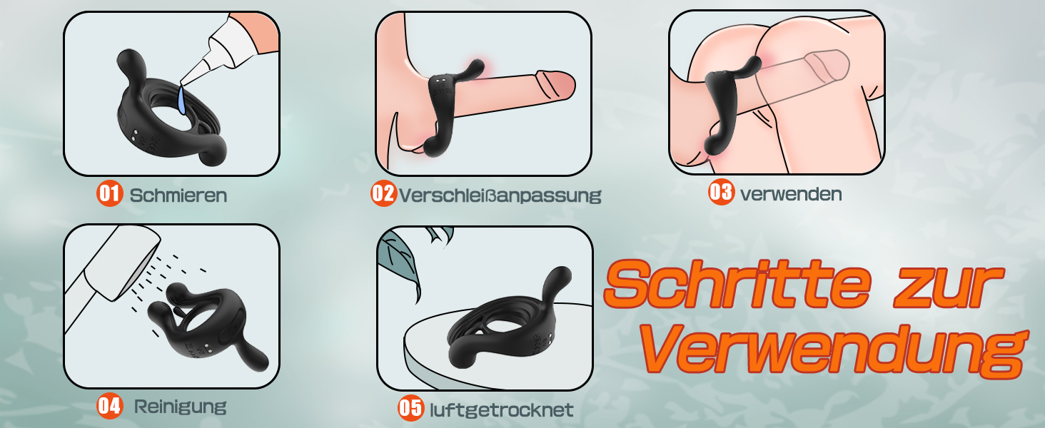 Вібратор для чоловічого статевого органу, кільце-вібратор для пар, масажер для ерекції, чорний