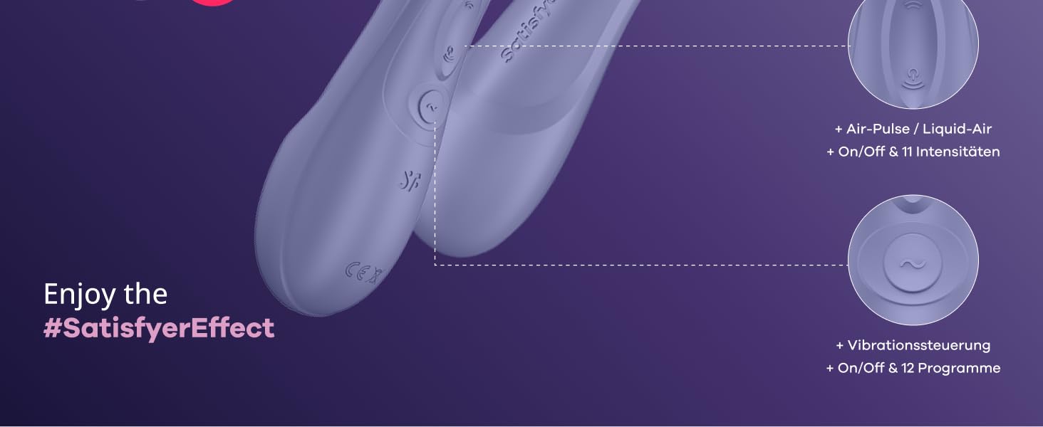 Вібратор Satisfyer Pro 2 Gen 3 з підключенням через APP | Технологія Liquid-Air | Тиха та потужна стимуляція клітора | Вібратор-пружина з вібрацією | Іграшка для дорослих, подарунок для жінок | Д*лдо (фіолетовий)