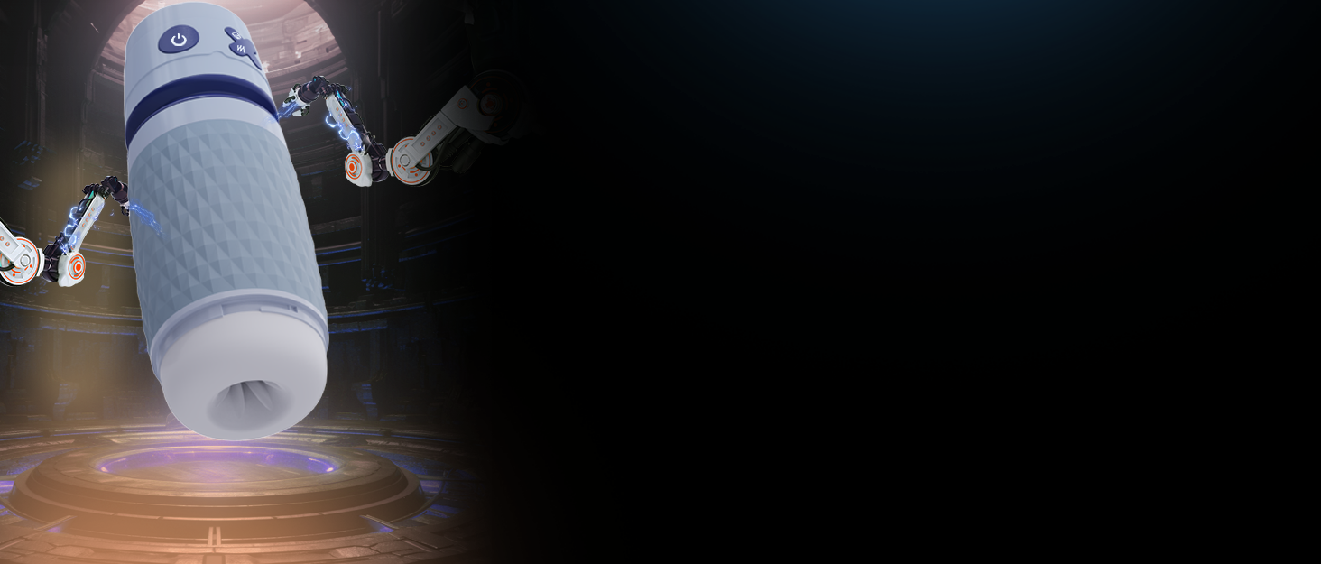 Секс-іграшка для чоловіків Eanatoys Masturbieren: 3 соски, 4 вібратори, реалістична вагіна, імітація оргазму, сірий колір