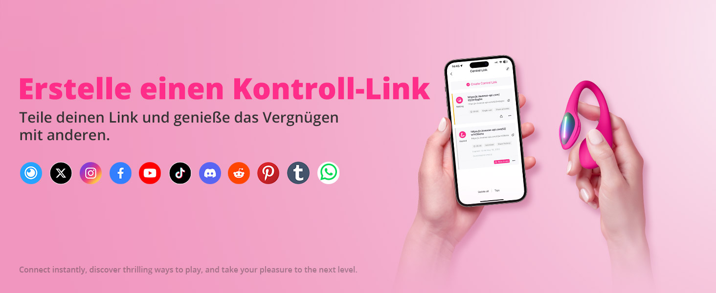 LOVENSE Lush Mini - міні-вібратор з дистанційним керуванням, 10000+ режимів, водонепроникний, для соло та парних ігор, ідеальний у подорожах