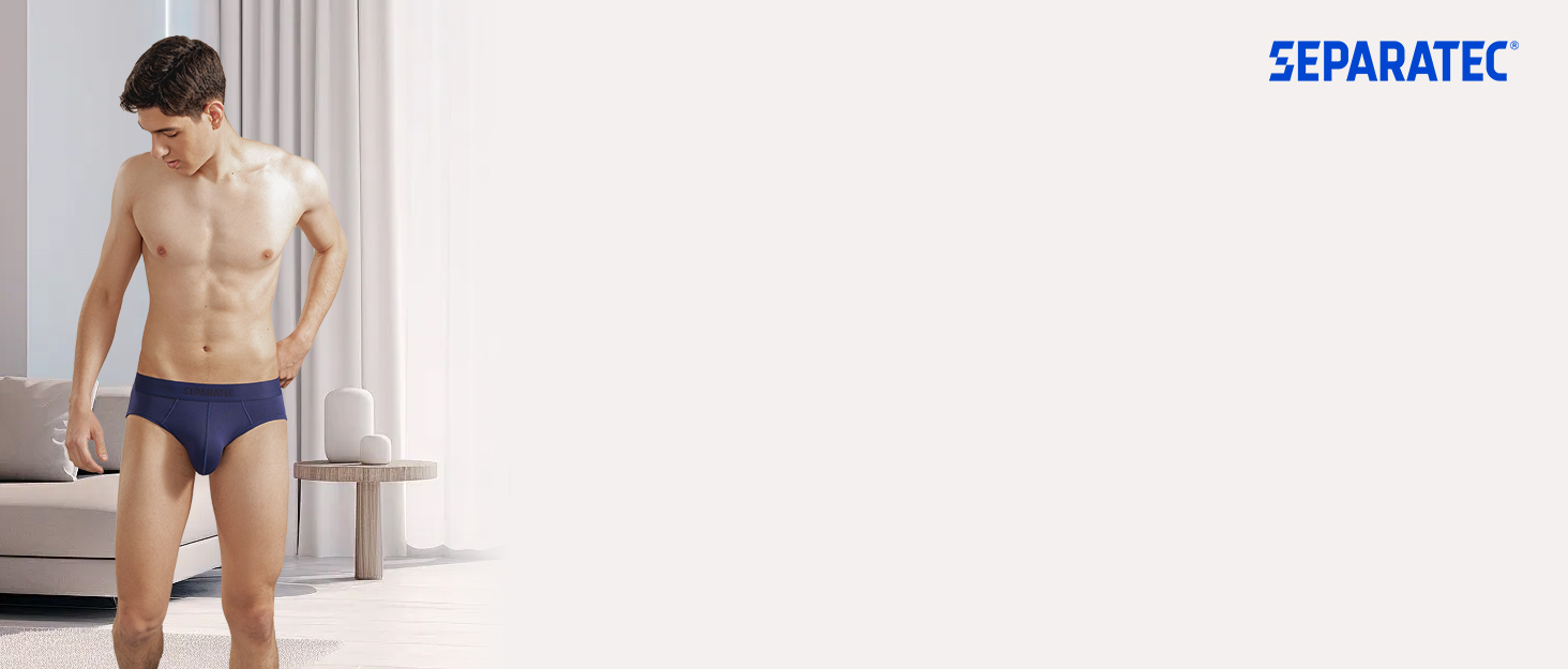 Боксерки чоловічі Separatec 7 шт. з подвійним мішечком, бамбук/район, чорні