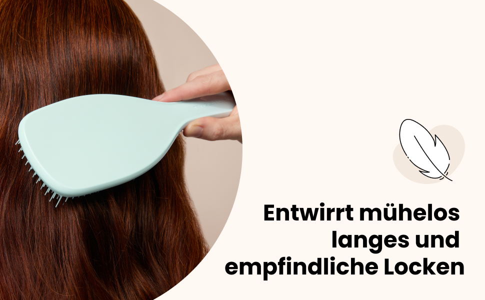 Щітка для волосся Tangle Teezer Ultimate Detangler для вологого та сухого волосся, розплутувальна для густого, кучерявого та довгого волосся, синя (для тонкого та чутливого волосся)