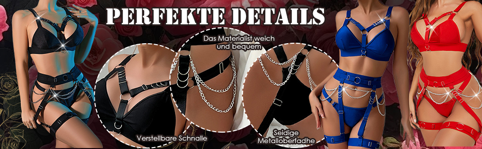 Сексуальна жіноча білизна: комплект Babydoll з бюстгальтером, трусами та поясом. Сучасний костюм, боді, великі розміри. Чорний колір.