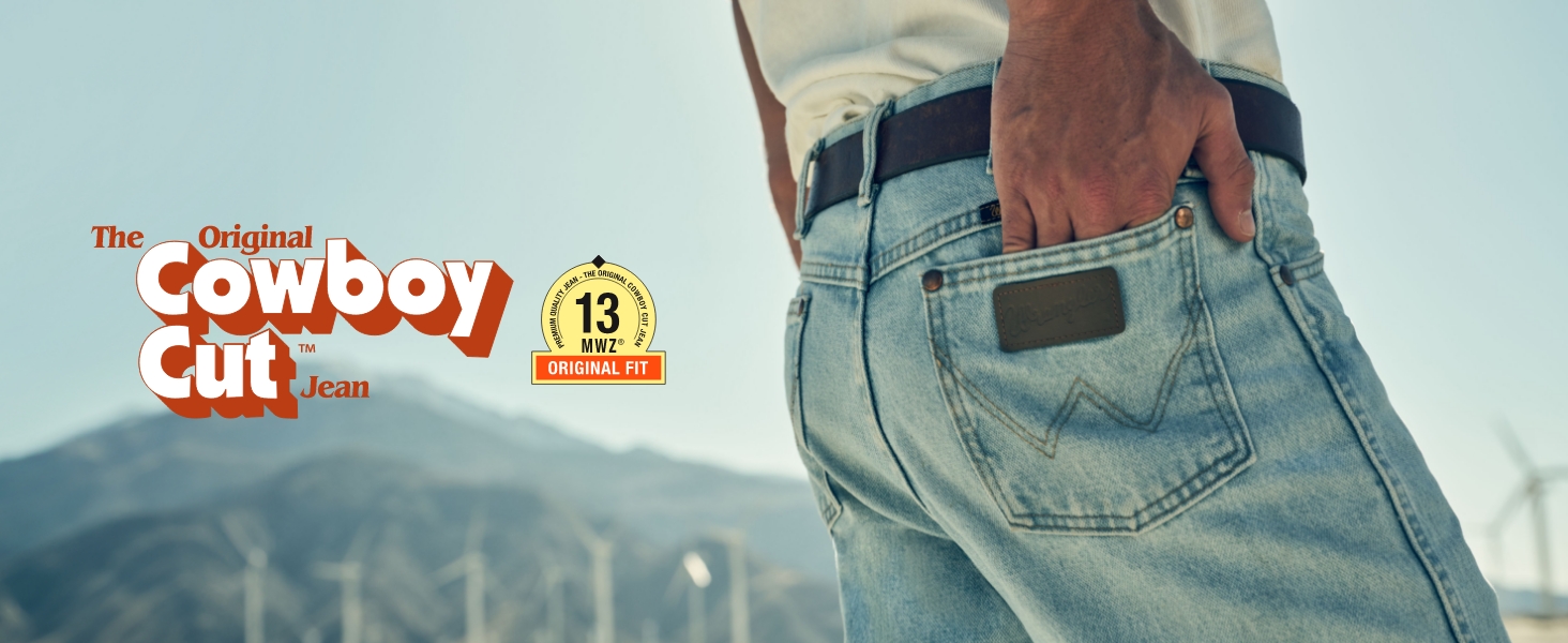 Чоловічі джинси Wrangler Original Regular Bootcut Fit 13Mwz, Stonewashed (31W / 30L)