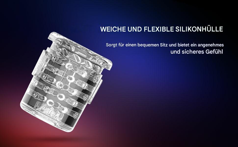 Масажер для чоловіків 2-в-1 з помпою для збільшення, 9 режимів, LCD-дисплей, автоматичний